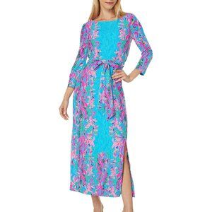 Lilly Pulitzer  UPF 50 Carabella Chillylilly Midi Dress XL